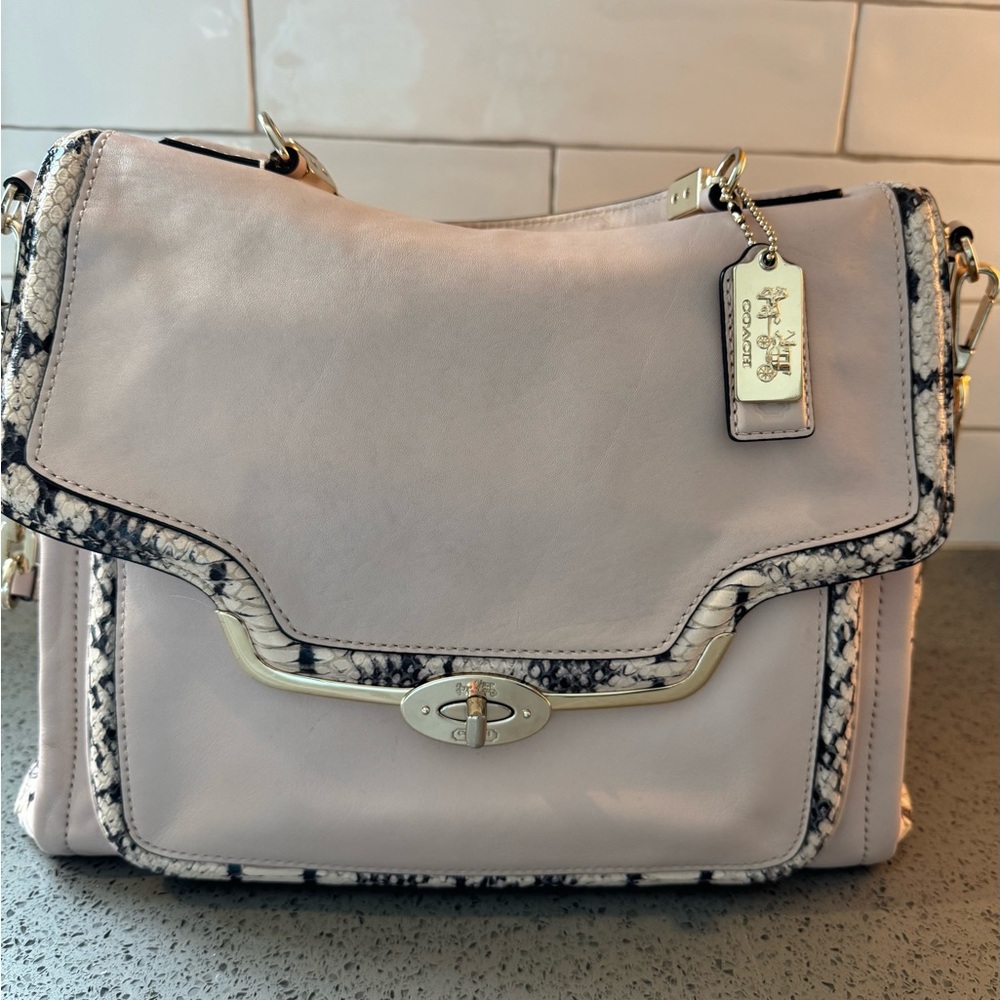 Coach Madison w/Python Light Pearl Pink